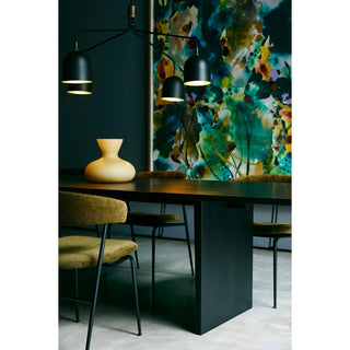 Lustra Lustre Noir en Laiton Industriel