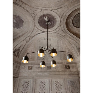 Aursolos Lustre Métal Industriel Vintage