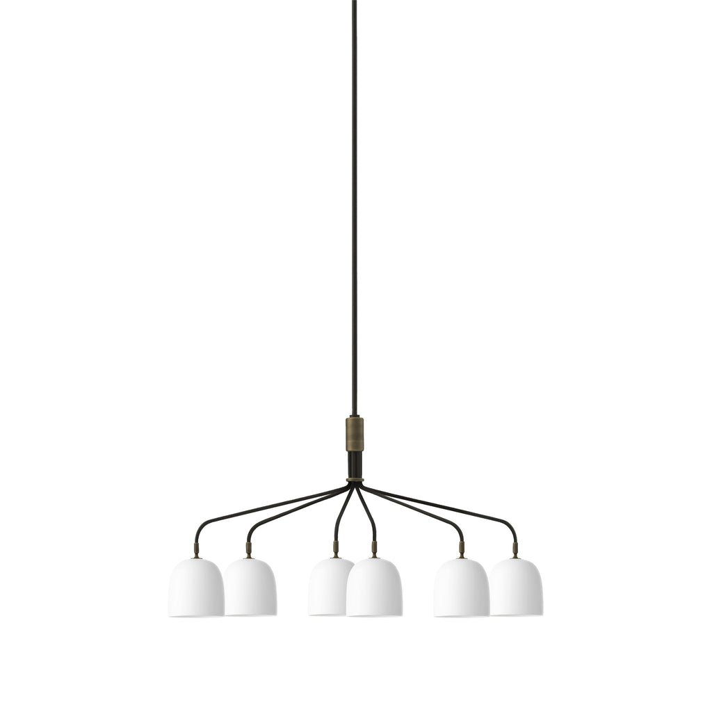 Zorelia Lustre Noir en Laiton Industriel