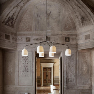 Lustra Lustre Noir en Laiton Industriel