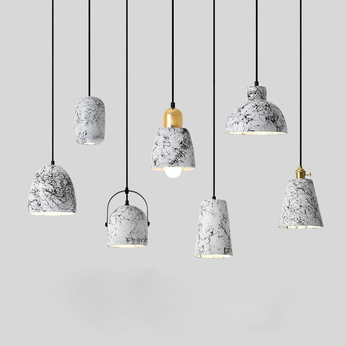 Marble Suspensions Modernes en Ciment