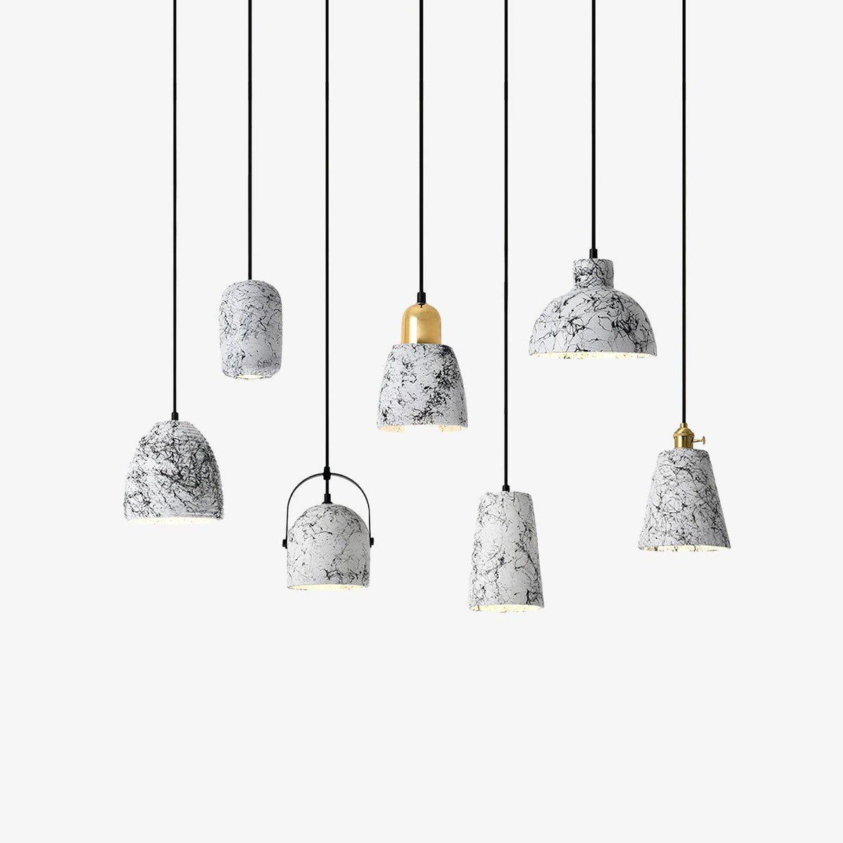 Marble Suspensions Modernes en Ciment