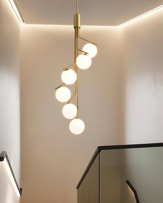 Lustra Lustre Doré Branche Globe LED