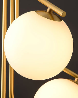 Lustra Lustre Doré Branche Globe LED