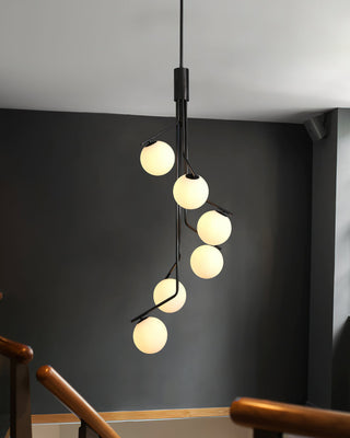 Lustra Lustre Doré Branche Globe LED