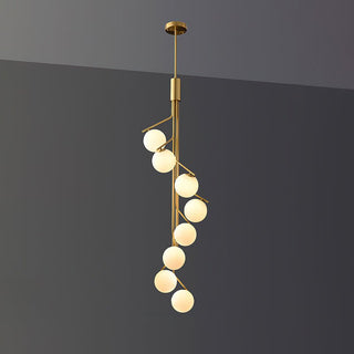 Lustra Lustre Doré Branche Globe LED
