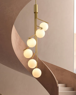 Lustra Lustre Doré Branche Globe LED