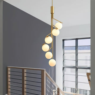 Lustra Lustre Doré Branche Globe LED