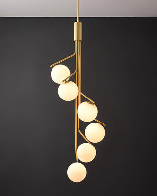 Lustra Lustre Doré Branche Globe LED