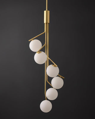 Lustra Lustre Doré Branche Globe LED