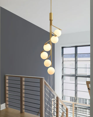 Lustra Lustre Doré Branche Globe LED