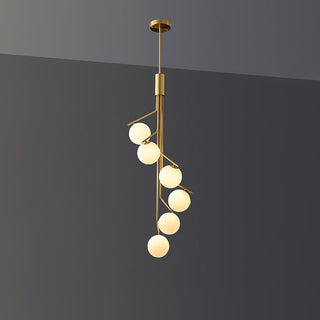 Lustra Lustre Doré Branche Globe LED