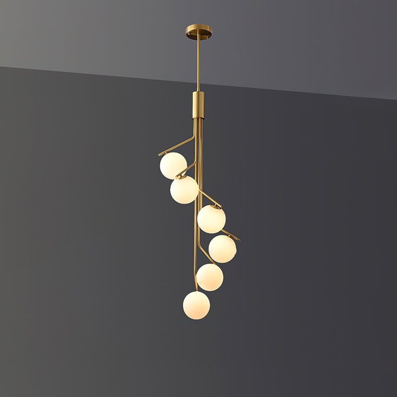 Kirios Lustre Doré Branche Globe LED