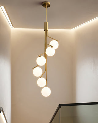 Lustra Lustre Doré Branche Globe LED