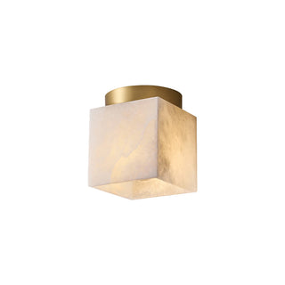 Usilia Lampe Plafonnier Laiton Albâtre Minimaliste Moderne