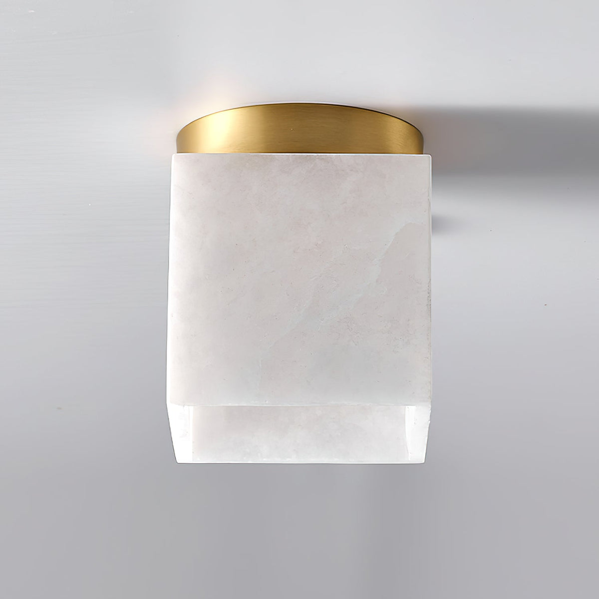 Usilia Lampe Plafonnier Laiton Albâtre Minimaliste Moderne