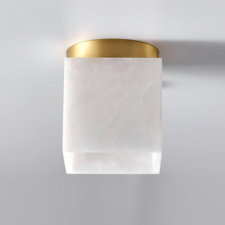 Usilia Lampe Plafonnier Laiton Albâtre Minimaliste Moderne