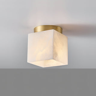 Usilia Lampe Plafonnier Laiton Albâtre Minimaliste Moderne