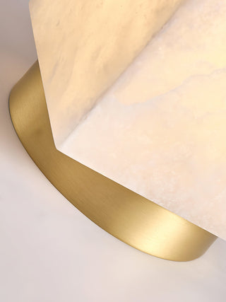 Usilia Lampe Plafonnier Laiton Albâtre Minimaliste Moderne