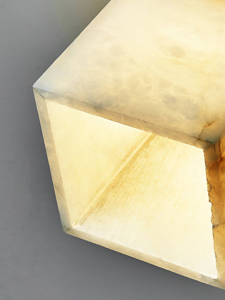 Usilia Lampe Plafonnier Laiton Albâtre Minimaliste Moderne