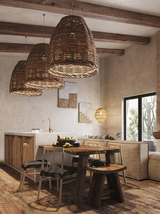 Wickora Suspension Rétro en Osier