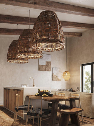 Wickora Suspension Rétro en Osier