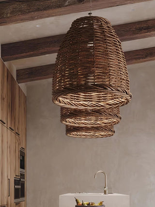 Wickora Suspension Rétro en Osier