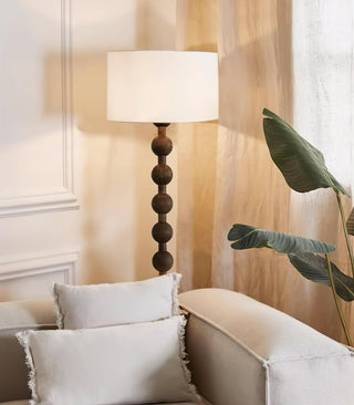 Paston Lampadaire en Bois Et Tissu