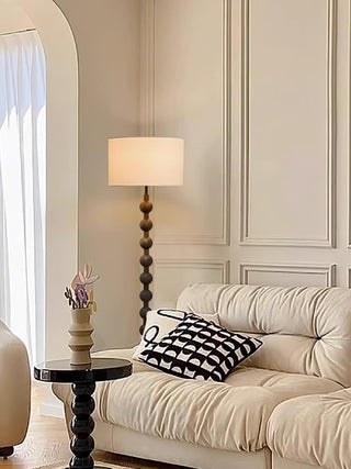 Paston Lampadaire en Bois Et Tissu
