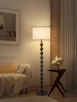 Paston Lampadaire en Bois Et Tissu