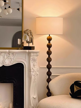 Paston Lampadaire en Bois Et Tissu