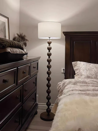 Paston Lampadaire en Bois Et Tissu