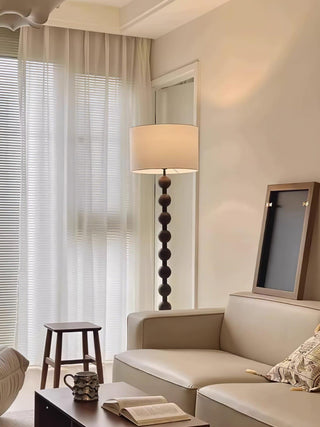 Paston Lampadaire en Bois Et Tissu