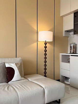 Paston Lampadaire en Bois Et Tissu