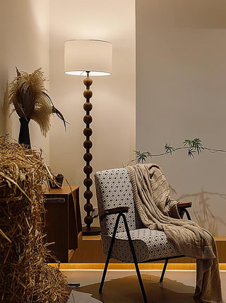 Paston Lampadaire en Bois Et Tissu