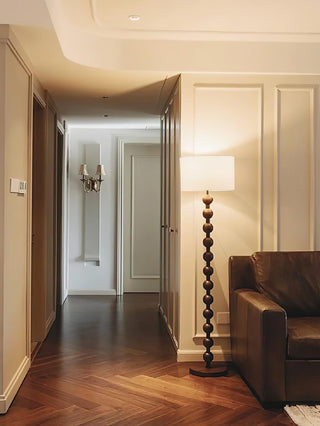 Paston Lampadaire en Bois Et Tissu