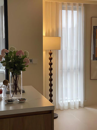 Paston Lampadaire en Bois Et Tissu