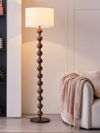 Paston Lampadaire en Bois Et Tissu