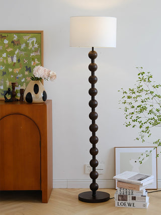 Paston Lampadaire en Bois Et Tissu