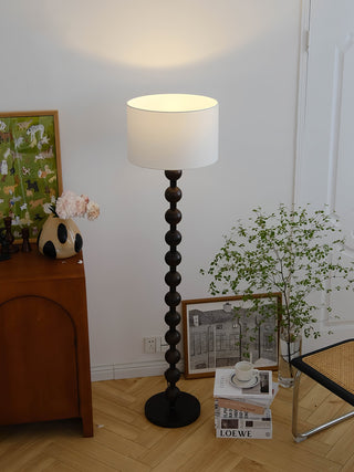 Paston Lampadaire en Bois Et Tissu