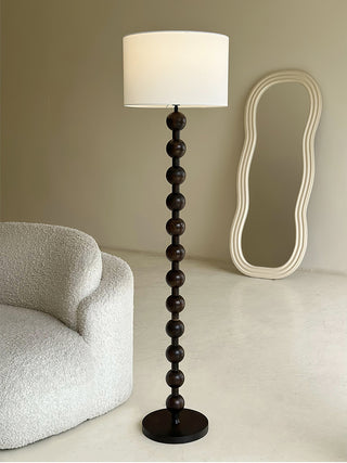 Paston Lampadaire en Bois Et Tissu