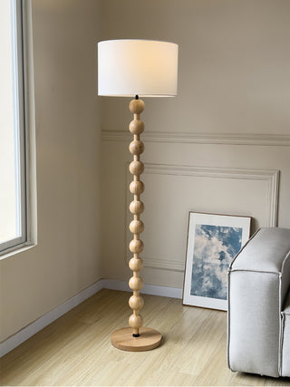 Paston Lampadaire en Bois Et Tissu