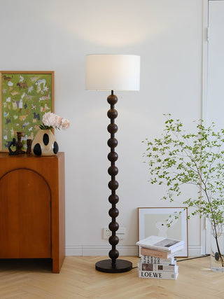 Paston Lampadaire en Bois Et Tissu
