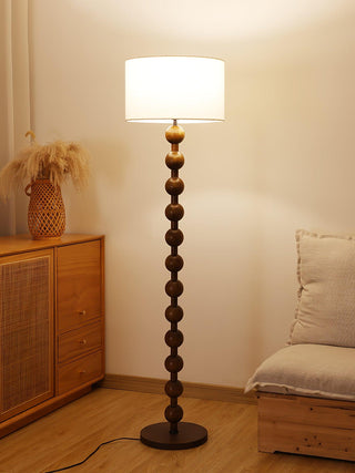 Paston Lampadaire en Bois Et Tissu