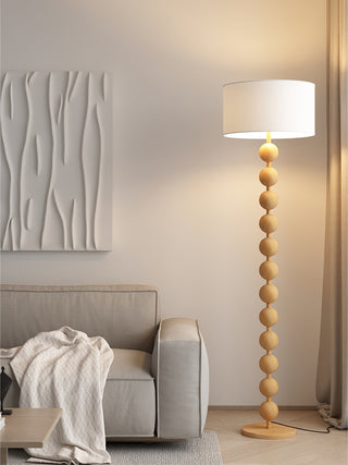 Paston Lampadaire en Bois Et Tissu
