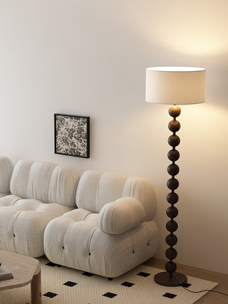 Paston Lampadaire en Bois Et Tissu