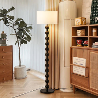 Paston Lampadaire en Bois Et Tissu