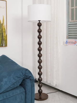 Paston Lampadaire en Bois Et Tissu