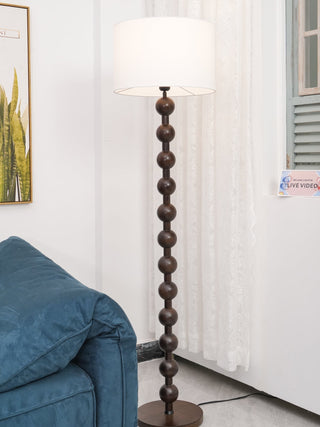 Paston Lampadaire en Bois Et Tissu