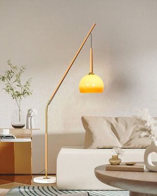 Catalil Lampadaire en Verre Rétro